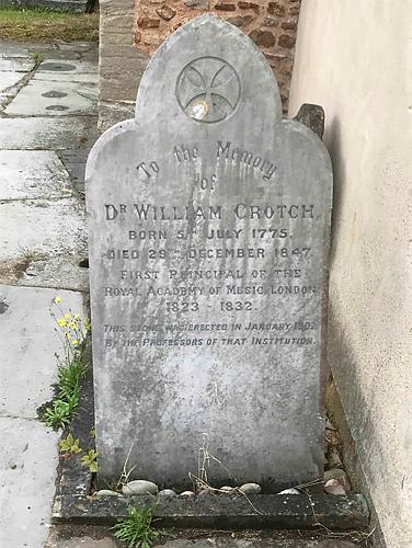 Bishops Hull - William Crotch Memorial