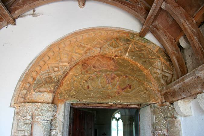 Cury  - Detail of Norman Doorway