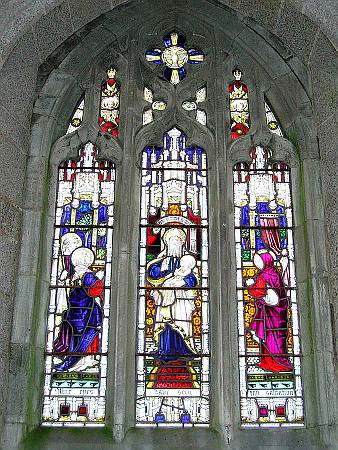 St Nectan - Detail of Stained Glass