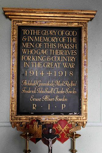 Washford Pyne - War Memorial